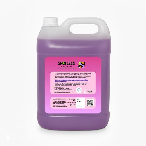 Spotless Solution Handwash Liquid – 5 Litre | Lavander Gentle Floral Fragrance | Extra Hyigen