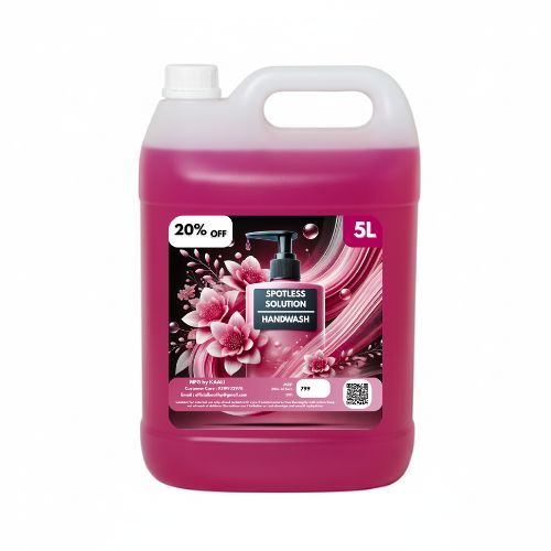 Spotless Solution Liquid Handwash 5 Litre – Antibacterial Hand Wash with Pleasant Fragrance | For Home, Office & Commercial Use