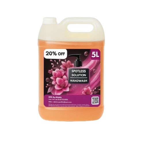 Spotless Solution Handwash Liquid – 5 Litre | Sandalwood Gentle Floral Fragrance | Extra Hygine