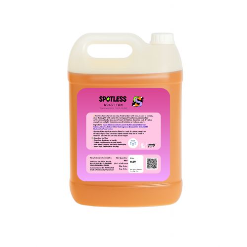 Spotless Solution Handwash Liquid – 5 Litre | Sandalwood Gentle Floral Fragrance | Extra Hygine
